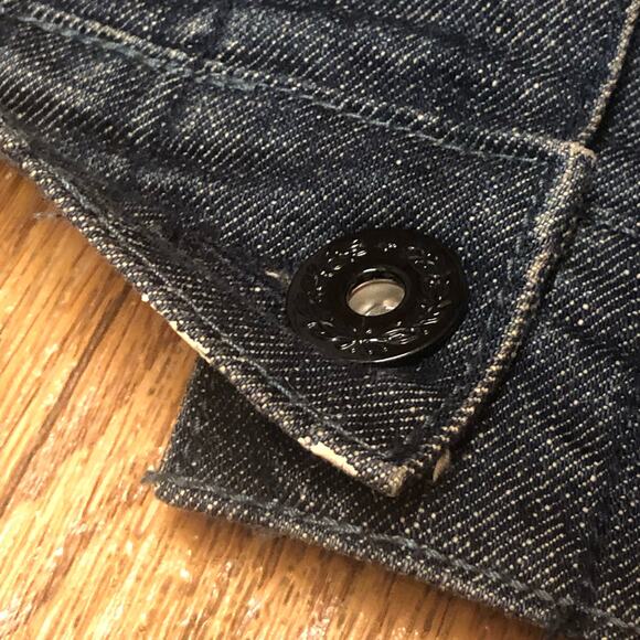 Levi Strauss Signature Dark Wash Embellishment Jean Jacket Size Large - Picture 11 of 11